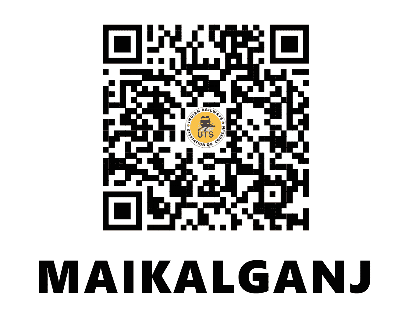 UTS QR Code for MAIKALGANJ - MINJ (NR - UTTAR PRADESH)